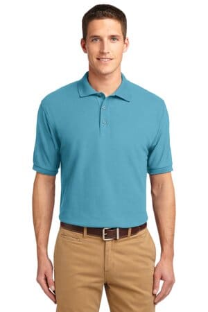 MAUI BLUE K500ES port authority extended size silk touch polo