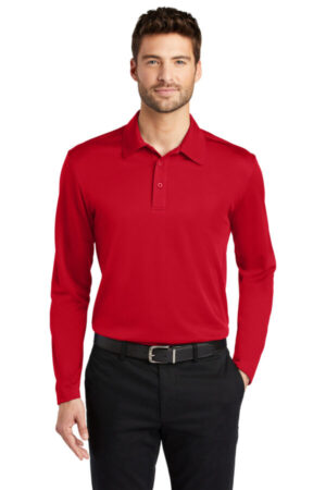 RED K540LS port authority silk touch performance long sleeve polo