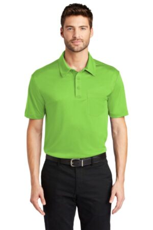 LIME K540P port authority silk touch performance pocket polo