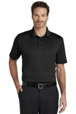 BLACK K540 port authority silk touch performance polo