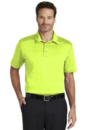 NEON YELLOW K540 port authority silk touch performance polo