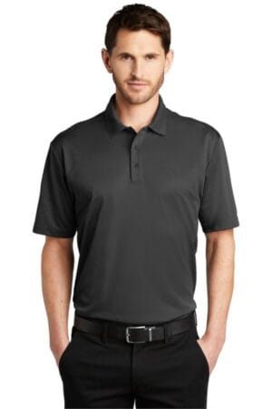 BLACK HEATHER K542 port authority heathered silk touch performance polo