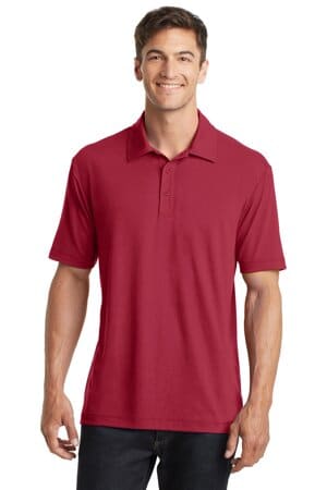 CHILI RED K568 port authority cotton touch performance polo