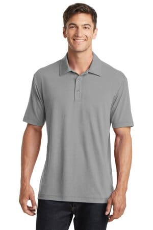 FROST GREY K568 port authority cotton touch performance polo