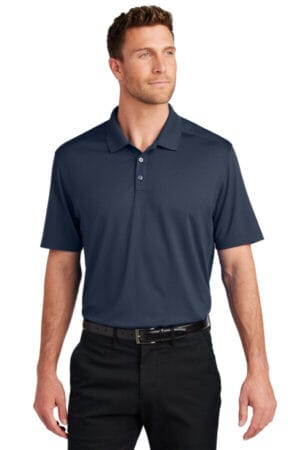 RIVER BLUE NAVY K683 port authority city stretch flat knit polo