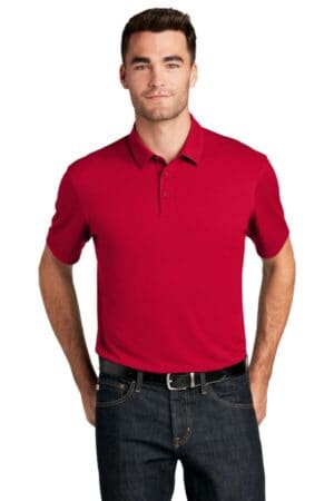 RICH RED K750 port authority uv choice pique polo