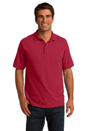 RED KP155 port & company core blend pique polo