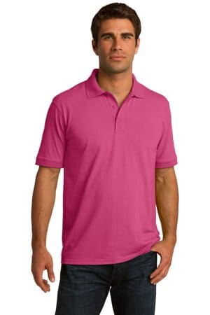 SANGRIA KP55T port & company tall core blend jersey knit polo