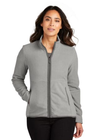 GUSTY GREY L110 port authority ladies connection fleece jacket