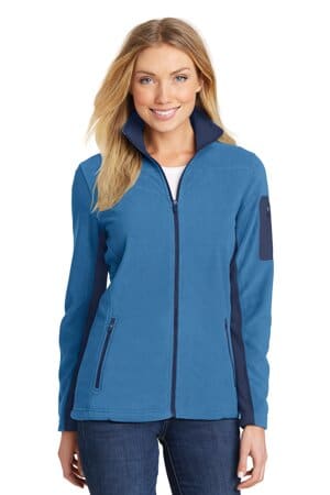 REGAL BLUE/ DRESS BLUE NAVY L233 port authority ladies summit fleece full-zip jacket