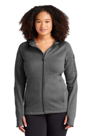 L248 sport-tek ladies tech fleece full-zip hooded jacket