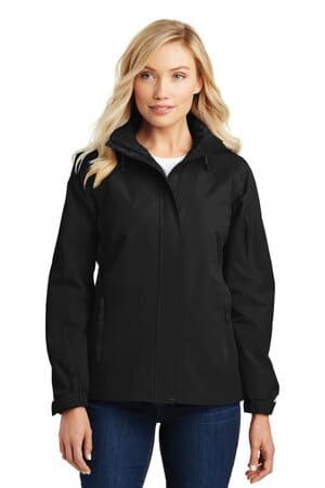 BLACK/ BLACK L304 port authority ladies all-season ii jacket
