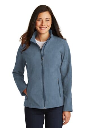 NAVY HEATHER L317 port authority ladies core soft shell jacket
