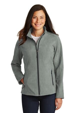 PEARL GREY HEATHER L317 port authority ladies core soft shell jacket