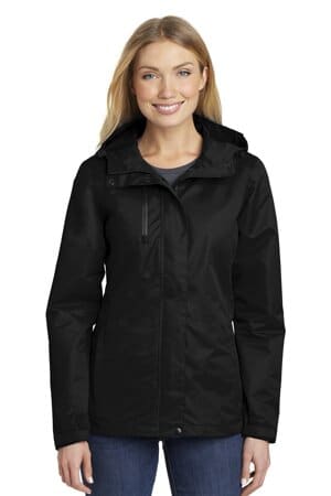 BLACK L331 port authority ladies all-conditions jacket