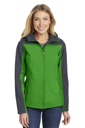 L335 port authority ladies hooded core soft shell jacket