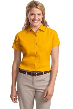 GOLD L508 port authority ladies short sleeve easy care shirt