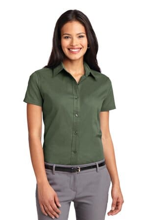 CLOVER GREEN L508 port authority ladies short sleeve easy care shirt