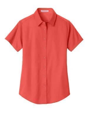 HIBISCUS L508 port authority women's short sleeve easy care shirt