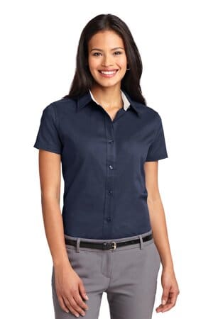 L508 port authority ladies short sleeve easy care shirt