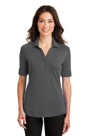 STERLING GREY L5200 port authority ladies silk touch interlock performance polo