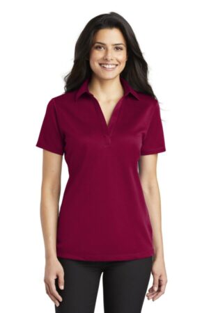 RED L540 port authority ladies silk touch performance polo