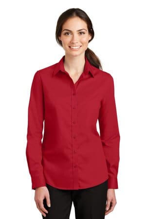 RICH RED L663 port authority ladies superpro twill shirt