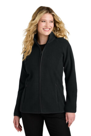 DEEP BLACK L700 port authority women's c-free raglan fleece