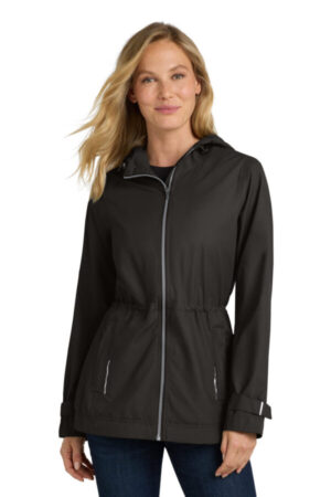 BLACK L7710 port authority women's northwest slicker