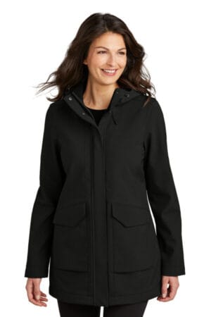 DEEP BLACK L919 port authority ladies collective outer soft shell parka