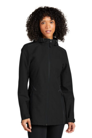 DEEP BLACK L920 port authority ladies collective tech outer shell jacket