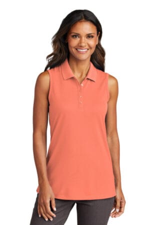 CORAL SPLASH LK110SV port authority women's dry zone uv micro-mesh sleeveless polo