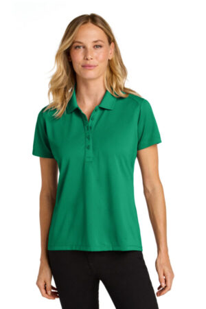 BRIGHT KELLY GREEN LK240 port authority women's wearever performance pique polo