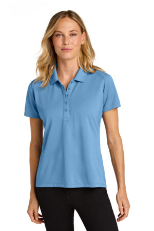 CAROLINA BLUE LK240 port authority women's wearever performance pique polo