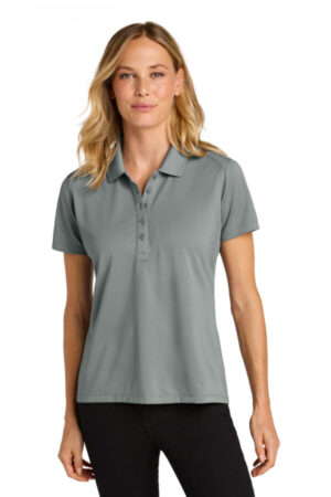 GUSTY GREY LK240 port authority women's wearever performance pique polo