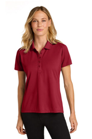 RICH RED LK240 port authority women's wearever performance pique polo