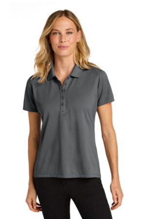STORM GREY LK240 port authority women's wearever performance pique polo
