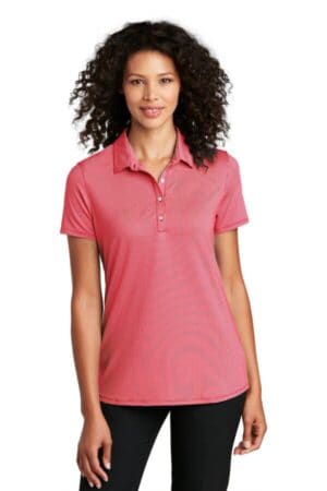 RICH RED/ WHITE LK646 port authority ladies gingham polo