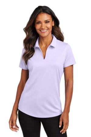 BRIGHT LAVENDER LK683 port authority women's city stretch polo