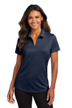 RIVER BLUE NAVY LK683 port authority women's city stretch polo