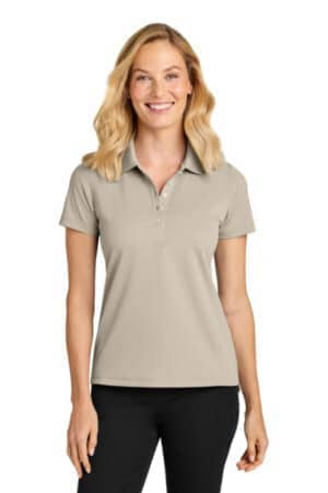 LK845 port authority women's dry zone stain-release grid polo