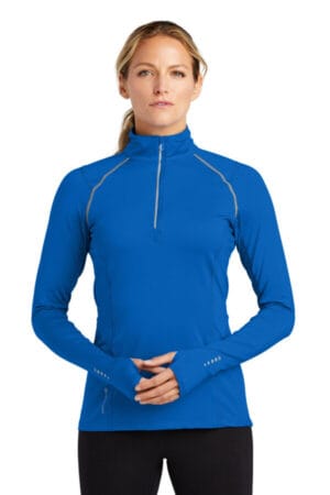 ELECTRIC BLUE LOE335 ogio endurance ladies nexus 1/4-zip pullover