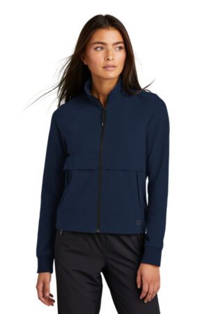 RIVER BLUE NAVY LOG830 ogio ladies outstretch full-zip