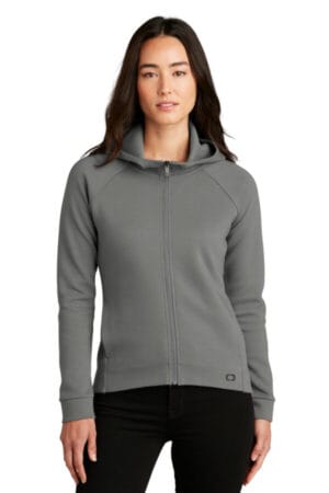 TURBO GREY LOG850 ogio ladies bolt full-zip hoodie