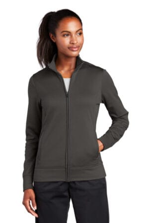GRAPHITE LST241 sport-tek ladies sport-wick fleece full-zip jacket