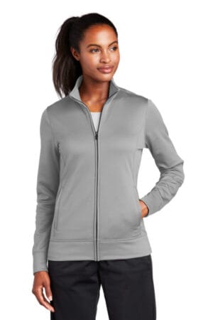 LST241 sport-tek ladies sport-wick fleece full-zip jacket