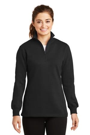 BLACK LST253 sport-tek ladies 1/4-zip sweatshirt