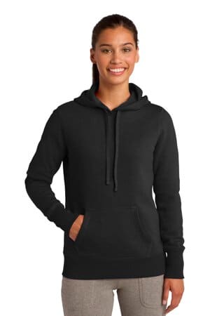 BLACK LST254 sport-tek ladies pullover hooded sweatshirt