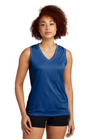 ROYAL LST352 sport-tek women's sleeveless posicharge competitor v-neck tee