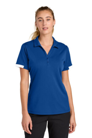 LST444 sport-tek women's club colorblock polo